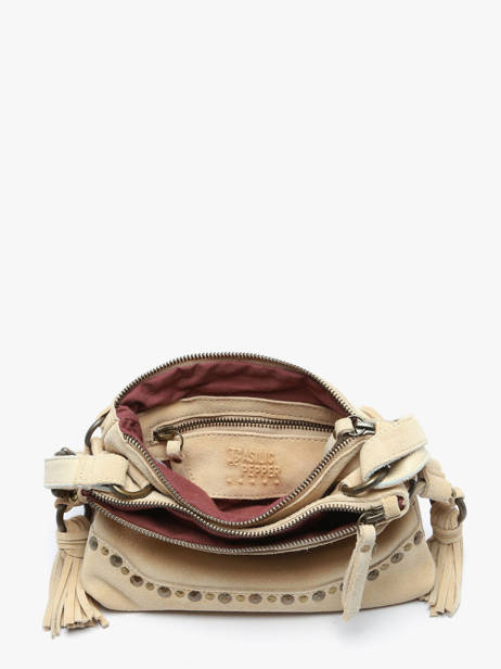 Cross Body Tas Houston Leder Basilic pepper Beige houston BHOU82 ander zicht 3